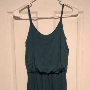 Chris & Carol Small Dark Green Maxi Dress